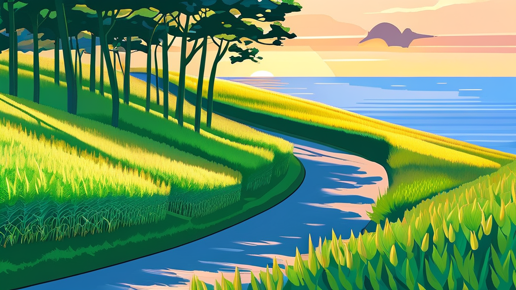 가파도 청보리밭: 인생샷 명소와 즐길 거리 총정리 (illustration 스타일)