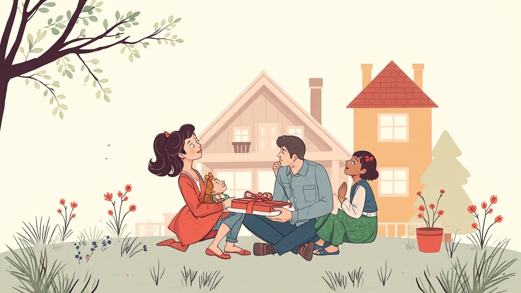 증여, 왜 해야 할까요? (illustration 스타일)