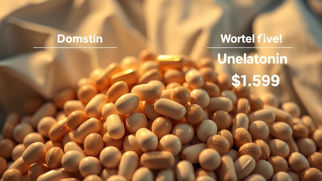 멜라토닌 가격 정보 (realistic 스타일)