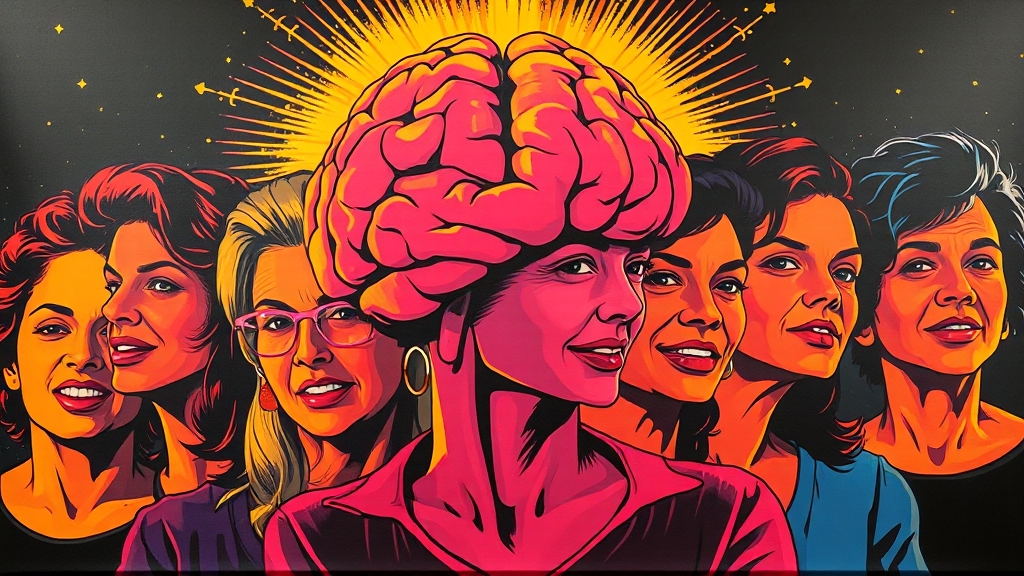 갱년기 우울증, 왜 생길까? (popart 스타일)