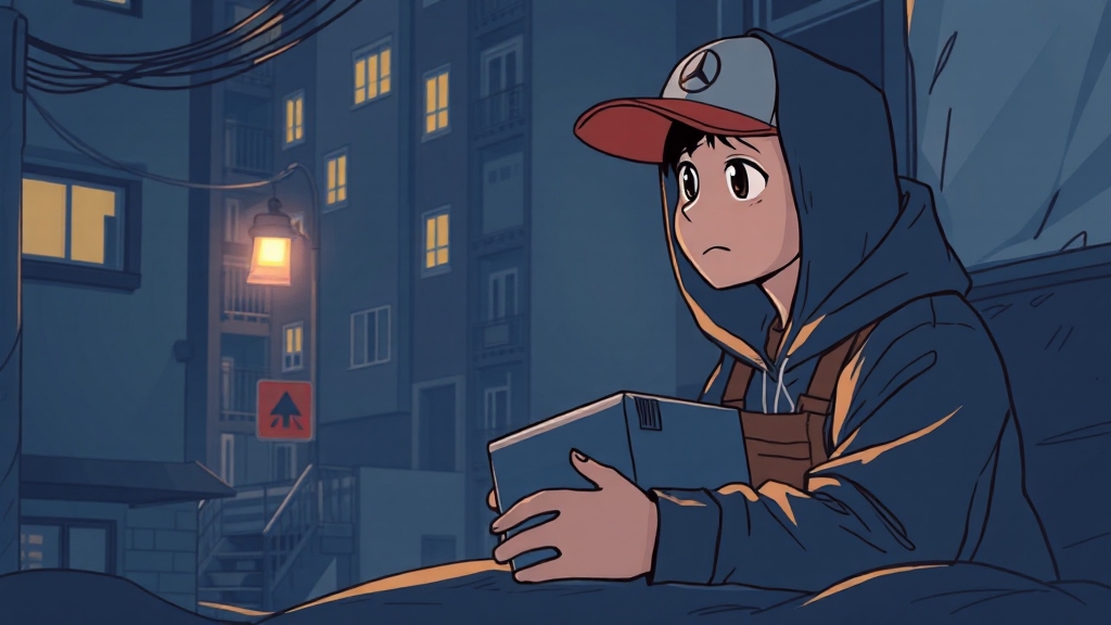 새벽배송, 왜 논란일까? (illustration 스타일)