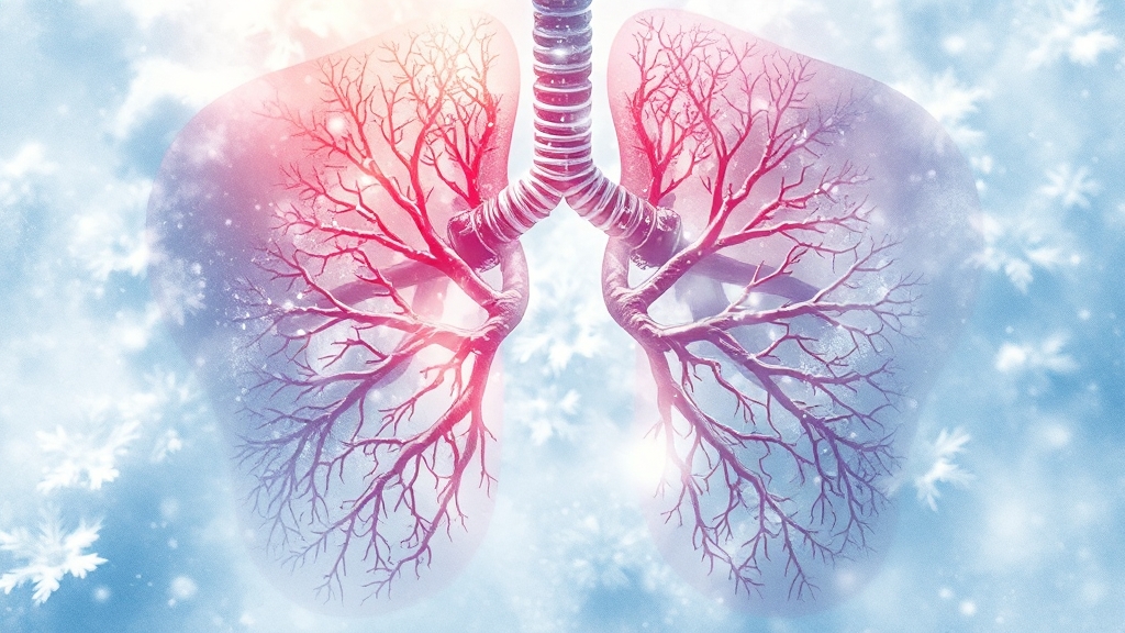 기관지염 주요 원인 분석 (watercolor 스타일)