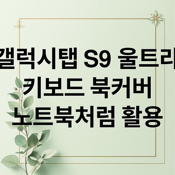 갤럭시탭 S9 울트라
키보드 북커버
노트북처럼 활용 (갤럭시탭 S9 울트라 키보드 활용)