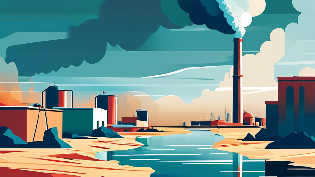 국제 정세: 중동 불안과 협상 난항 (illustration 스타일)