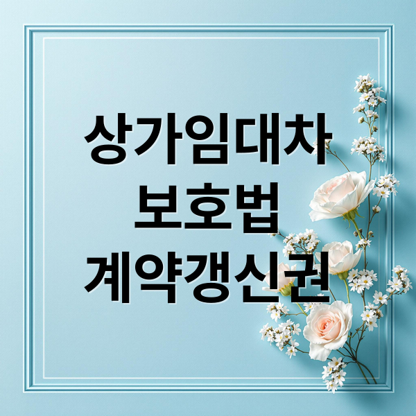 상가임대차
보호법
계약갱신권 (상가 임대차보호법 계약갱신요구권)