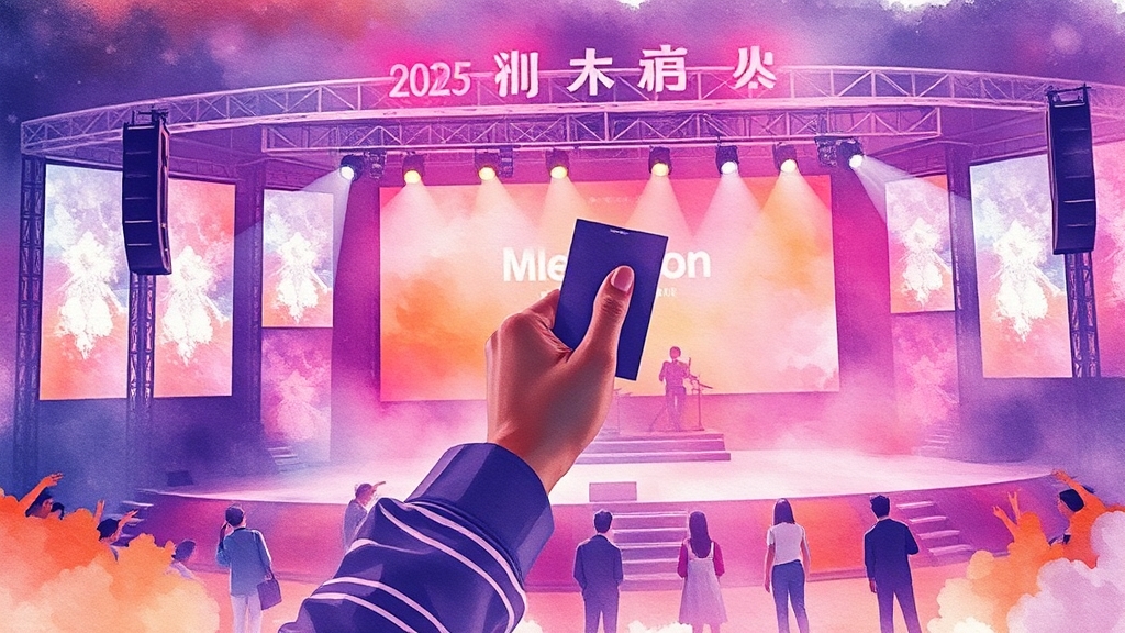 티켓 예매 팁 (watercolor 스타일)