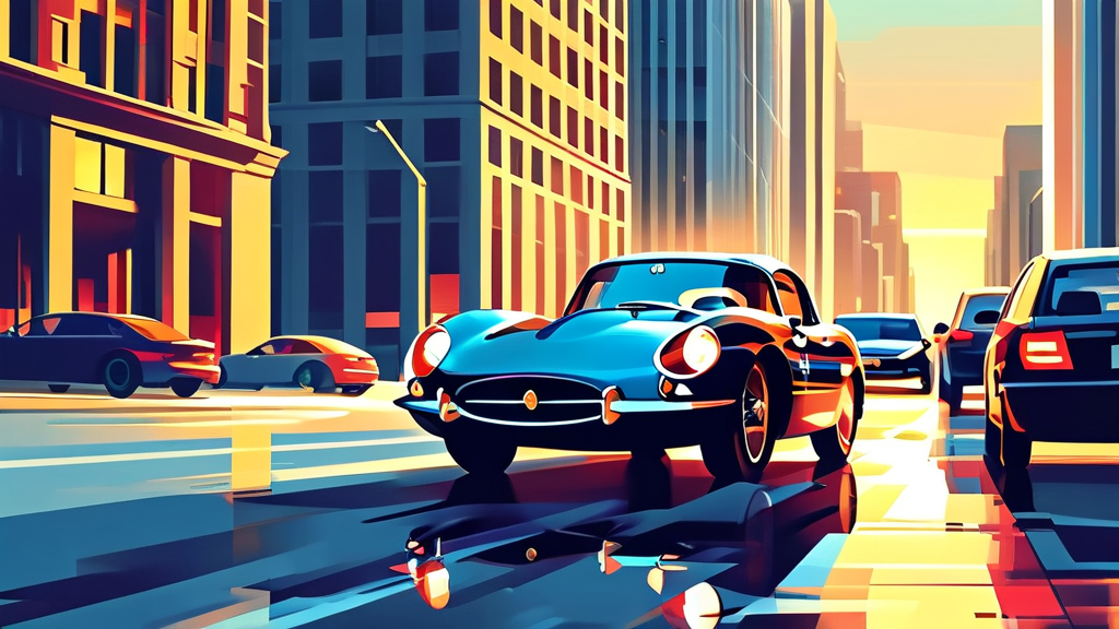 사고 대차 서비스, 이렇게 진행됩니다 (illustration 스타일)