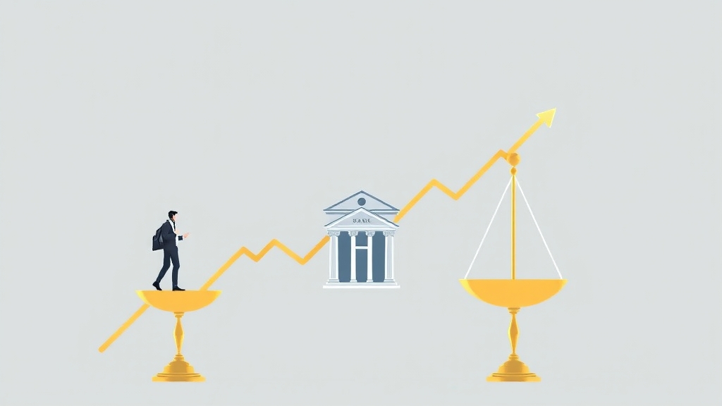 금리 변동과 금융주 투자 영향 (illustration 스타일)