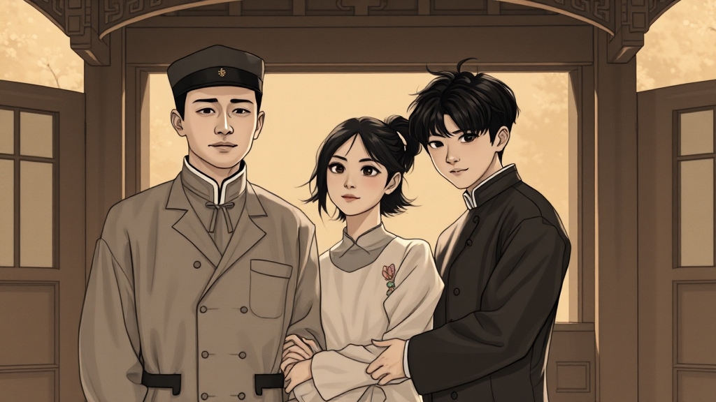 인물 관계 심층 분석 (illustration 스타일)