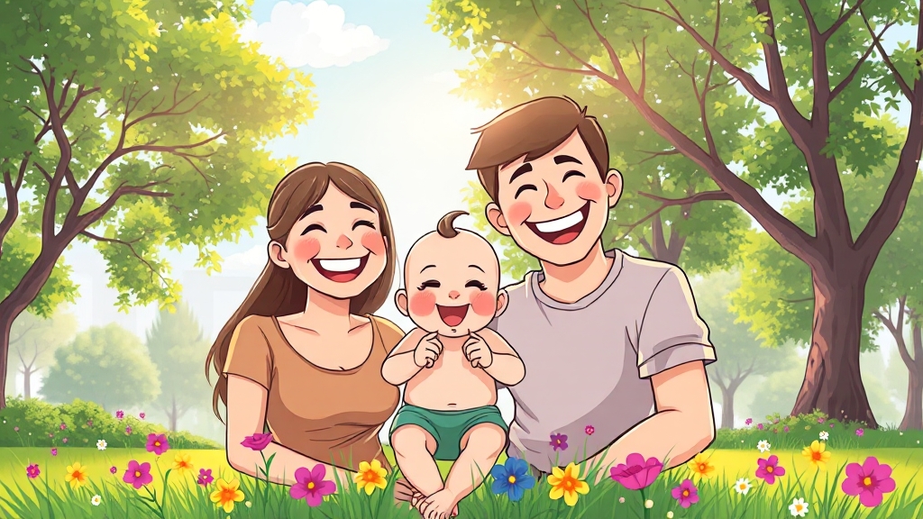 2025년, 행복 육아 시작! (cartoon 스타일)