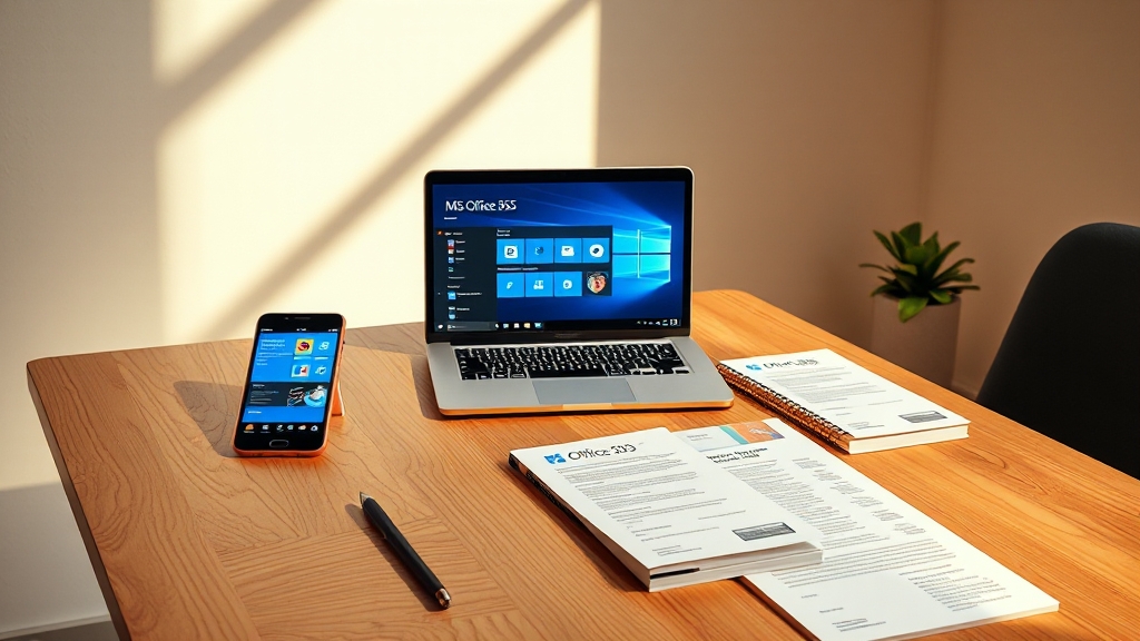 MS 오피스 365 무료 사용법 (realistic 스타일)