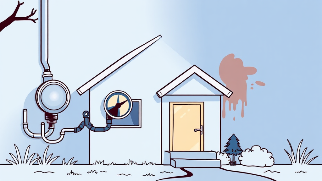 수도요금 폭탄, 누수 때문일까? 의심 증상 확인하기 (illustration 스타일)