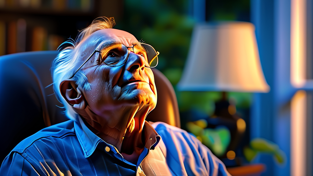 나이가 들수록 나타나는 전립선비대증의 주요 증상 (realistic 스타일)