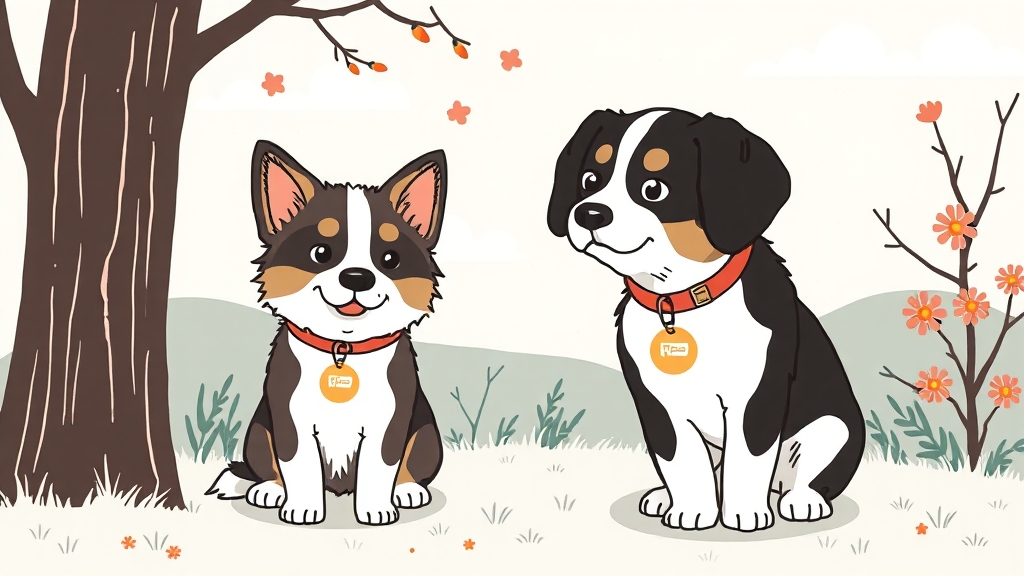 댕냥이 분실 예방, 미리 준비하세요! (illustration 스타일)