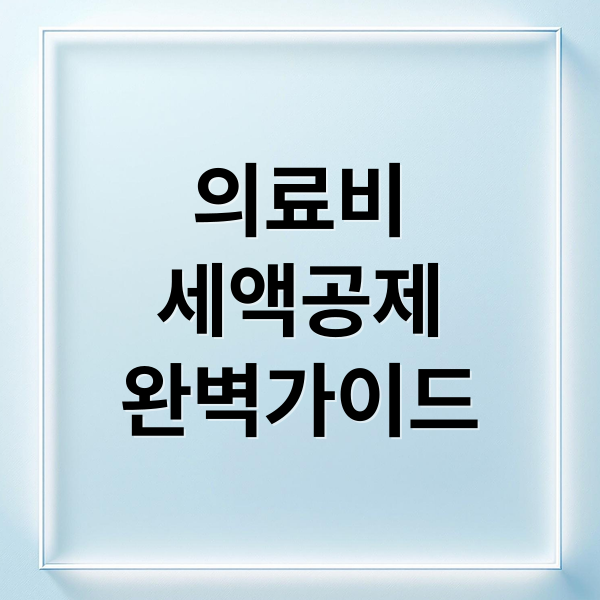 의료비
세액공제
완벽가이드 (의료비 세액공제 신청 완벽 가이드 정리)