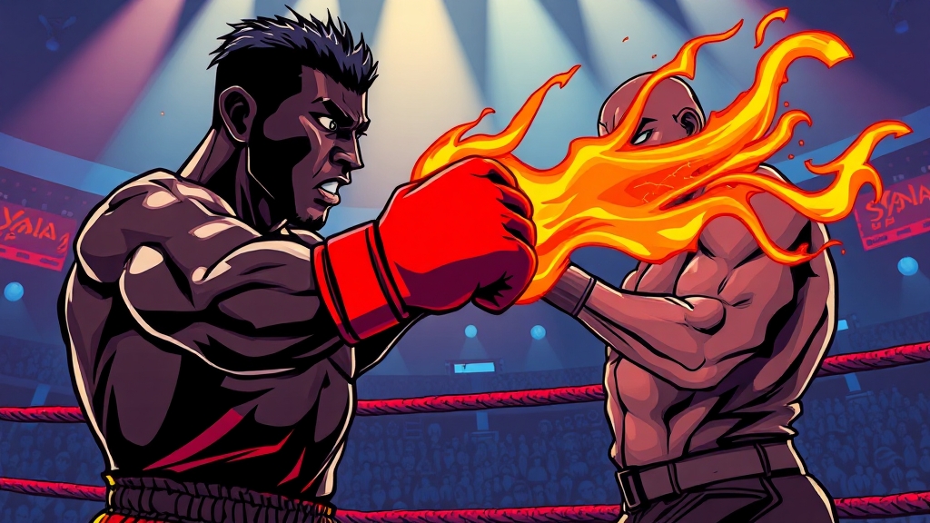 블랙컴뱃 15: 대회 전망 및 승부 예측 (cartoon 스타일)