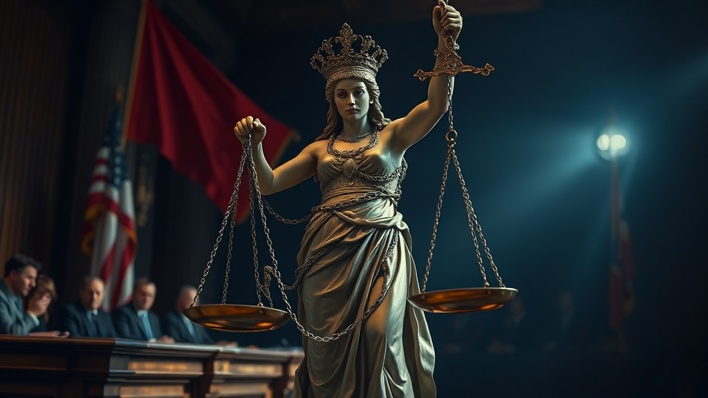 내란죄 구속, 법적 쟁점은? (realistic 스타일)