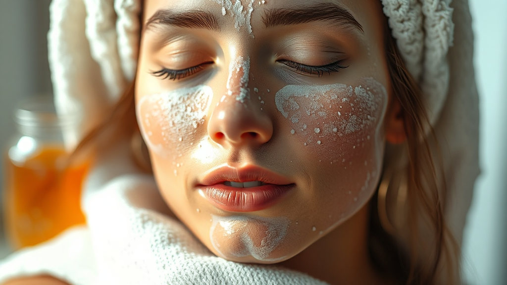 천연 마스크팩 사용법 (realistic 스타일)