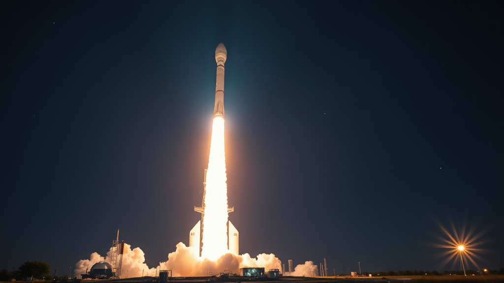 누리호 관련주 미래 전망 (realistic 스타일)