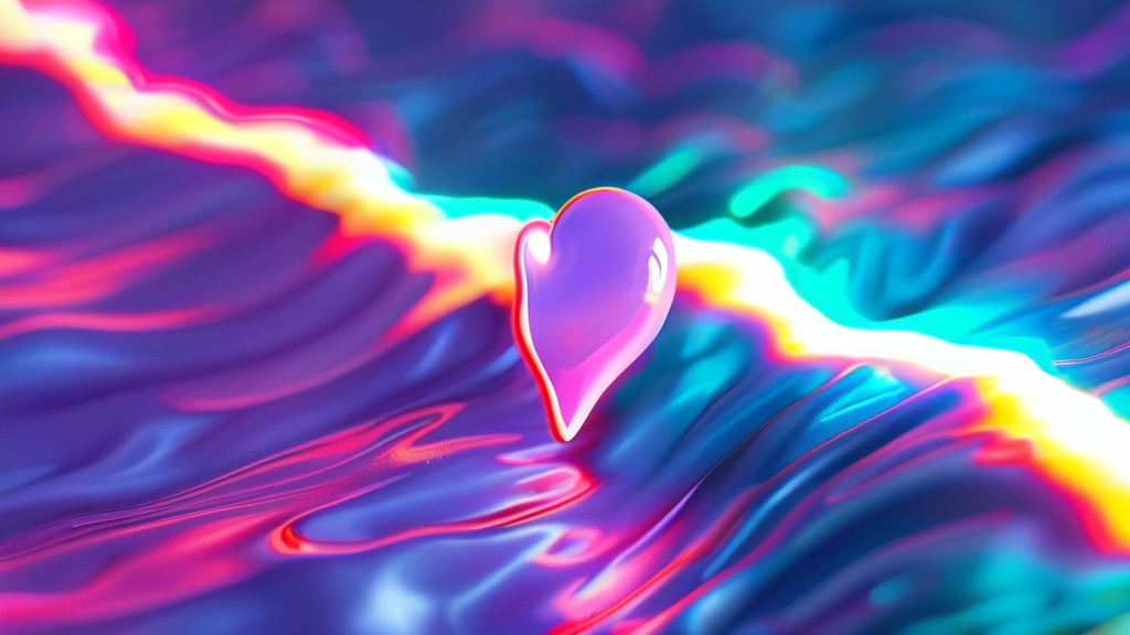 부정맥의 주요 증상들: 가슴 두근거림, 어지럼증, 그리고 그 외 (realistic 스타일)