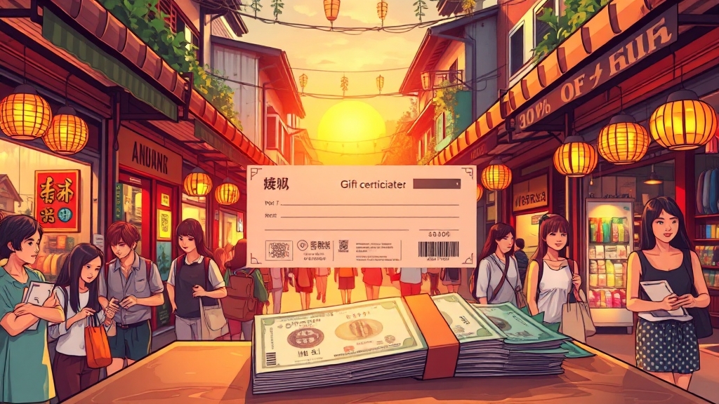 온누리상품권 환급 행사 및 이벤트 정보 (illustration 스타일)