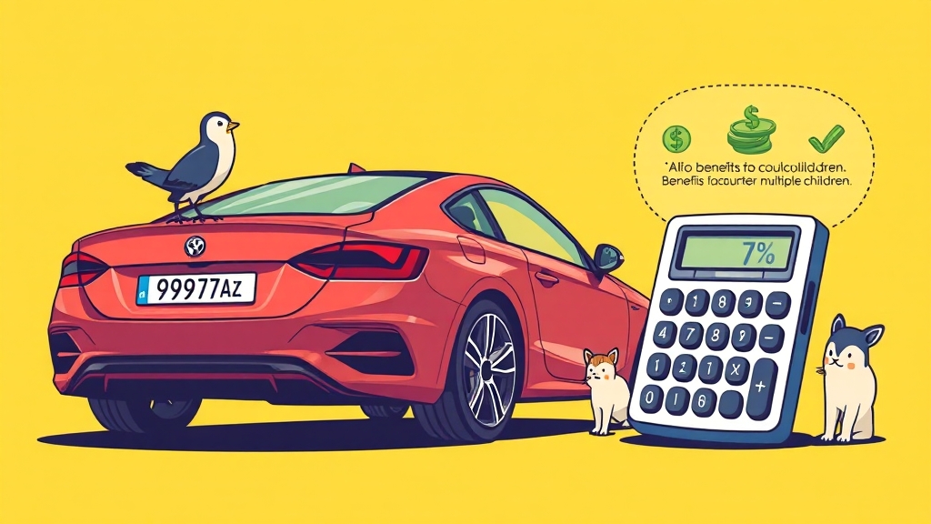 중고차 취득세 vs. 등록세 차이점 (cartoon 스타일)