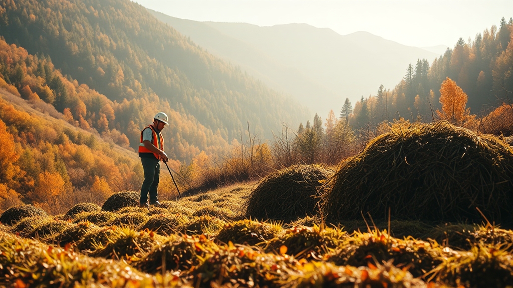 벌초 시기 및 준비사항 (realistic 스타일)