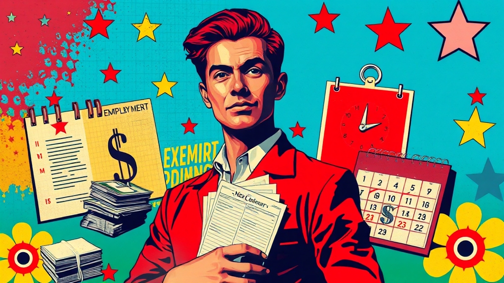 실업 지원금 지급액 및 기간 (popart 스타일)