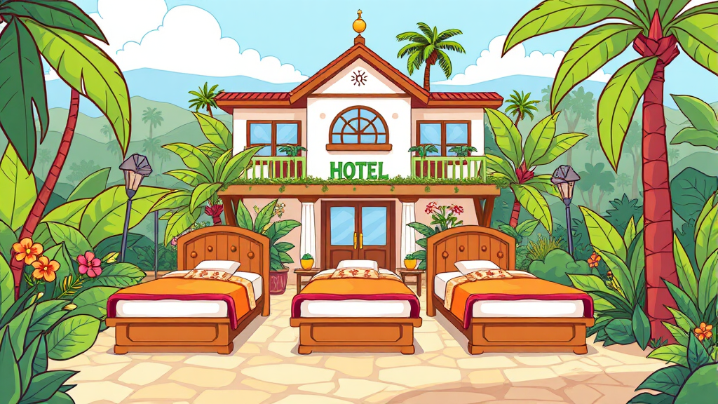 에덴파라다이스 호텔 정보 (cartoon 스타일)