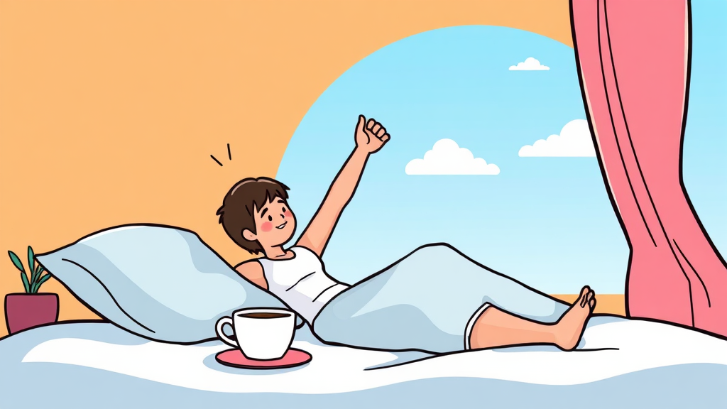 숙면, 왜 중요할까요? (cartoon 스타일)