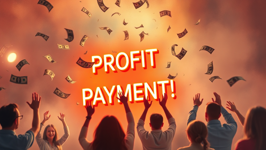 수익 지급, 은행 계좌 등록 (watercolor 스타일)