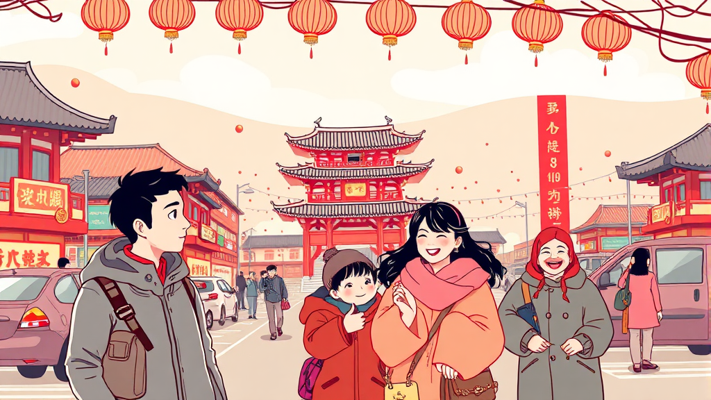 도심, 관광지, 상업지역 주차 정보 (illustration 스타일)