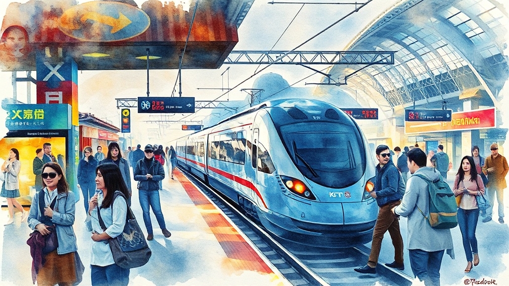 KTX 이용 시 유의사항 (watercolor 스타일)