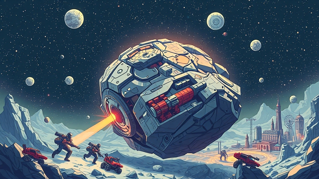 소행성 채굴, 미래는 밝을까? (illustration 스타일)