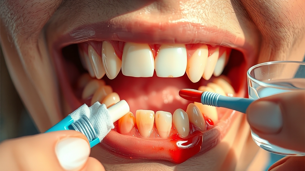 스케일링 후 흔한 증상 (realistic 스타일)