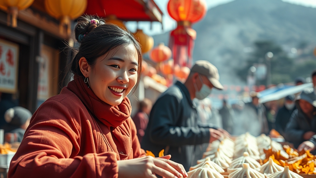 원주 만두축제, 어떤 축제? (realistic 스타일)