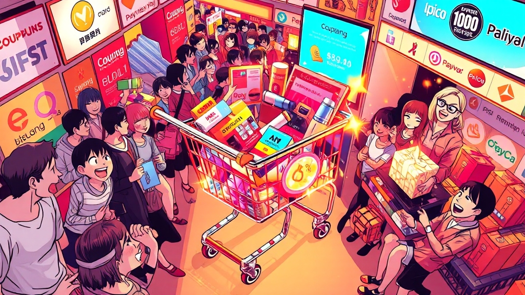 패뷰페 혜택 및 추가 할인 (cartoon 스타일)