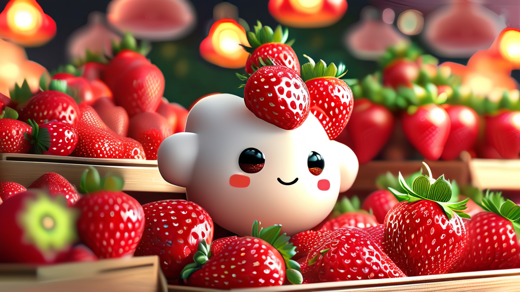 놓치면 후회! 딸기 관련 특별 상품과 인기 굿즈 쇼핑 가이드 (realistic 스타일)
