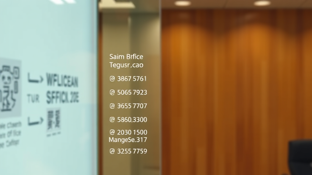 강서세무서 민원실 전화번호 안내 (realistic 스타일)