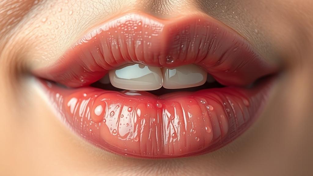 촉촉한 입술 유지 생활 습관 (realistic 스타일)