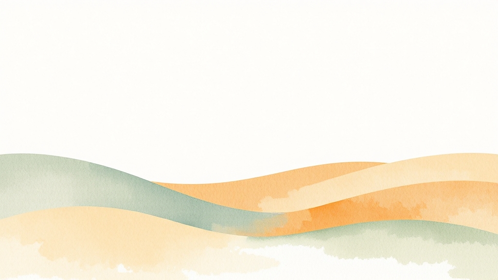 온열질환 발생 시 응급처치 (watercolor 스타일)