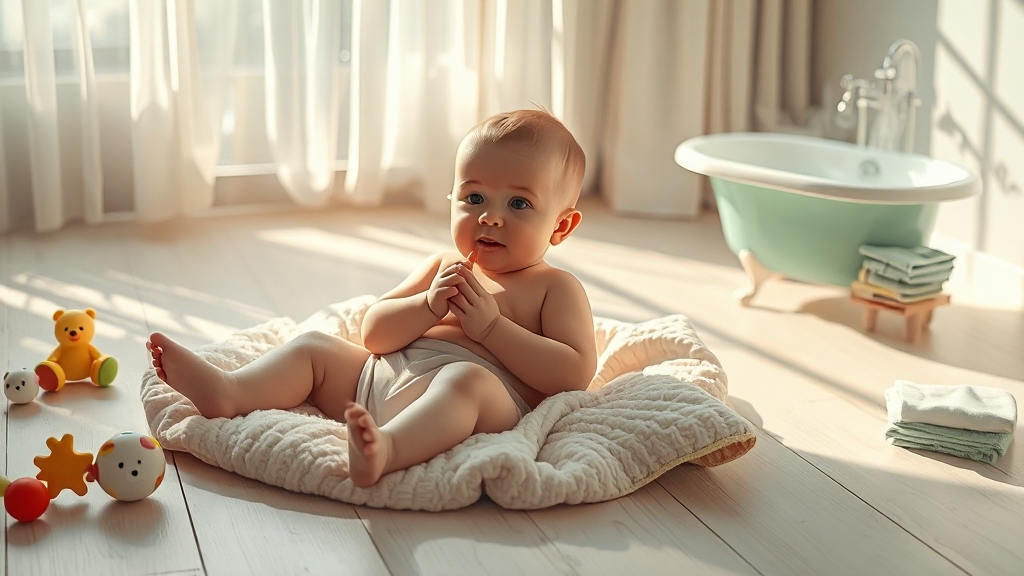 땀띠 심해졌을 땐, 이렇게 대처하세요! (realistic 스타일)