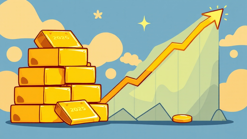 왜 금에 투자해야 할까요? 금 시장 전망 및 투자 배경 (cartoon 스타일)