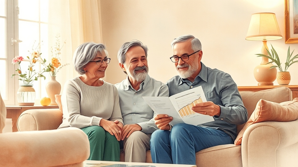 주택연금, 다른 노후 대책과 비교하면? (watercolor 스타일)