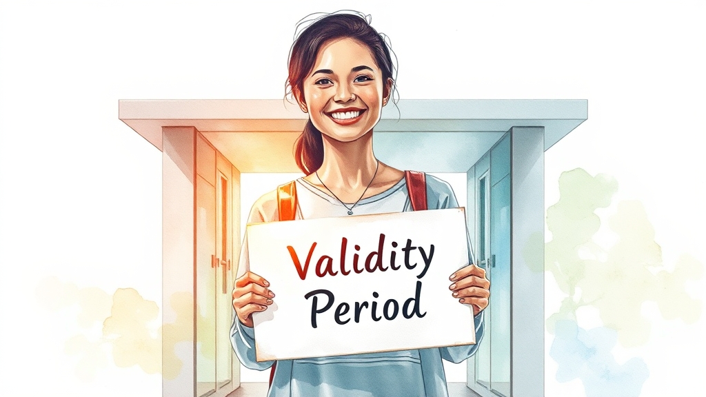 유효기간 및 재발급 (watercolor 스타일)