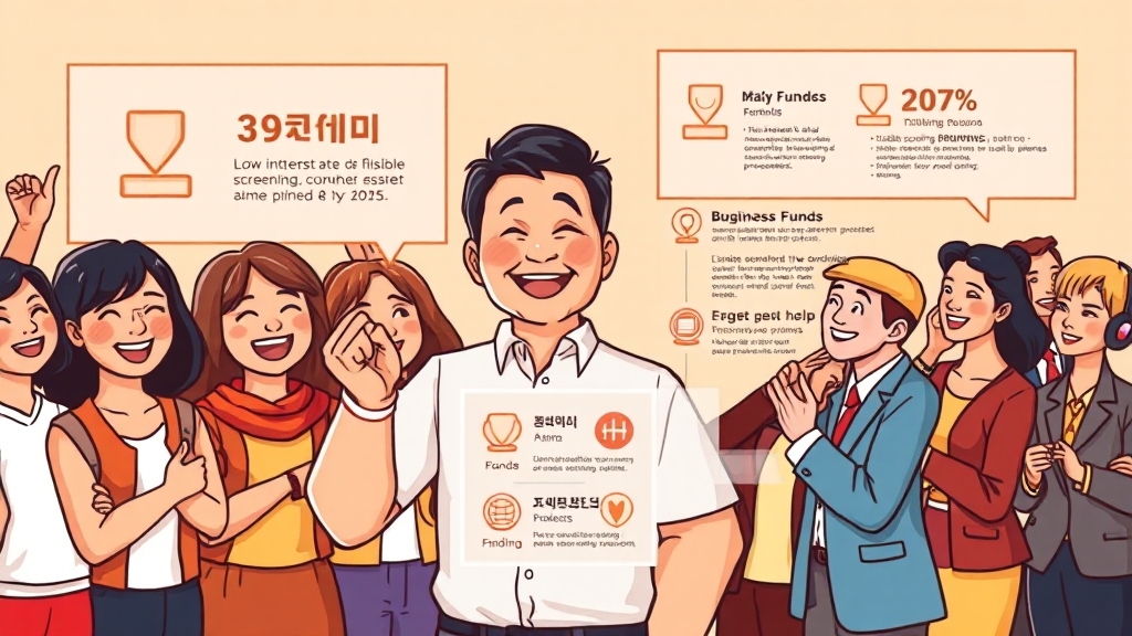 소상공인 정책자금, 왜 중요할까? (cartoon 스타일)