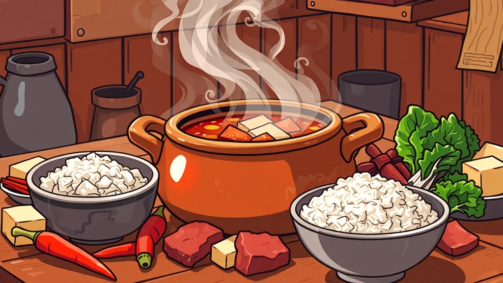 순두부찌개, 매력은? (cartoon 스타일)