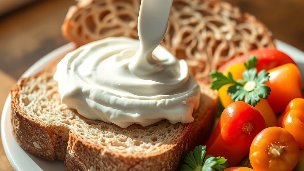 크림 치즈, 영양 성분은? (realistic 스타일)