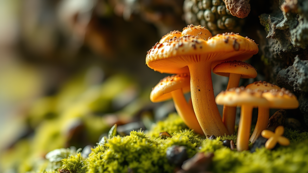 동충하초, 신비로운 버섯의 모든 것 (realistic 스타일)