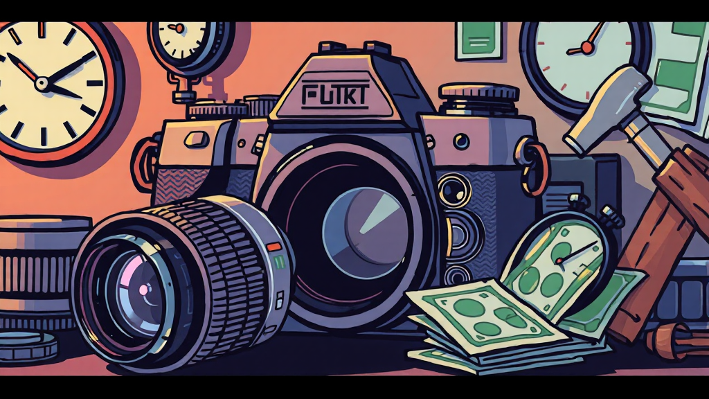 수리 비용 및 기간 완벽 분석 (illustration 스타일)